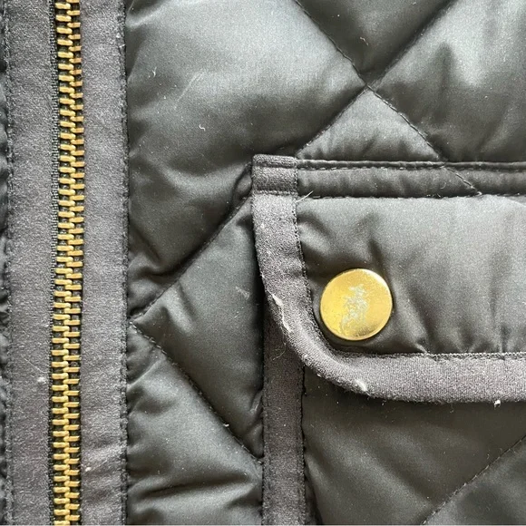 Black Quilted J. Crew Vest - Picture 2 of 6